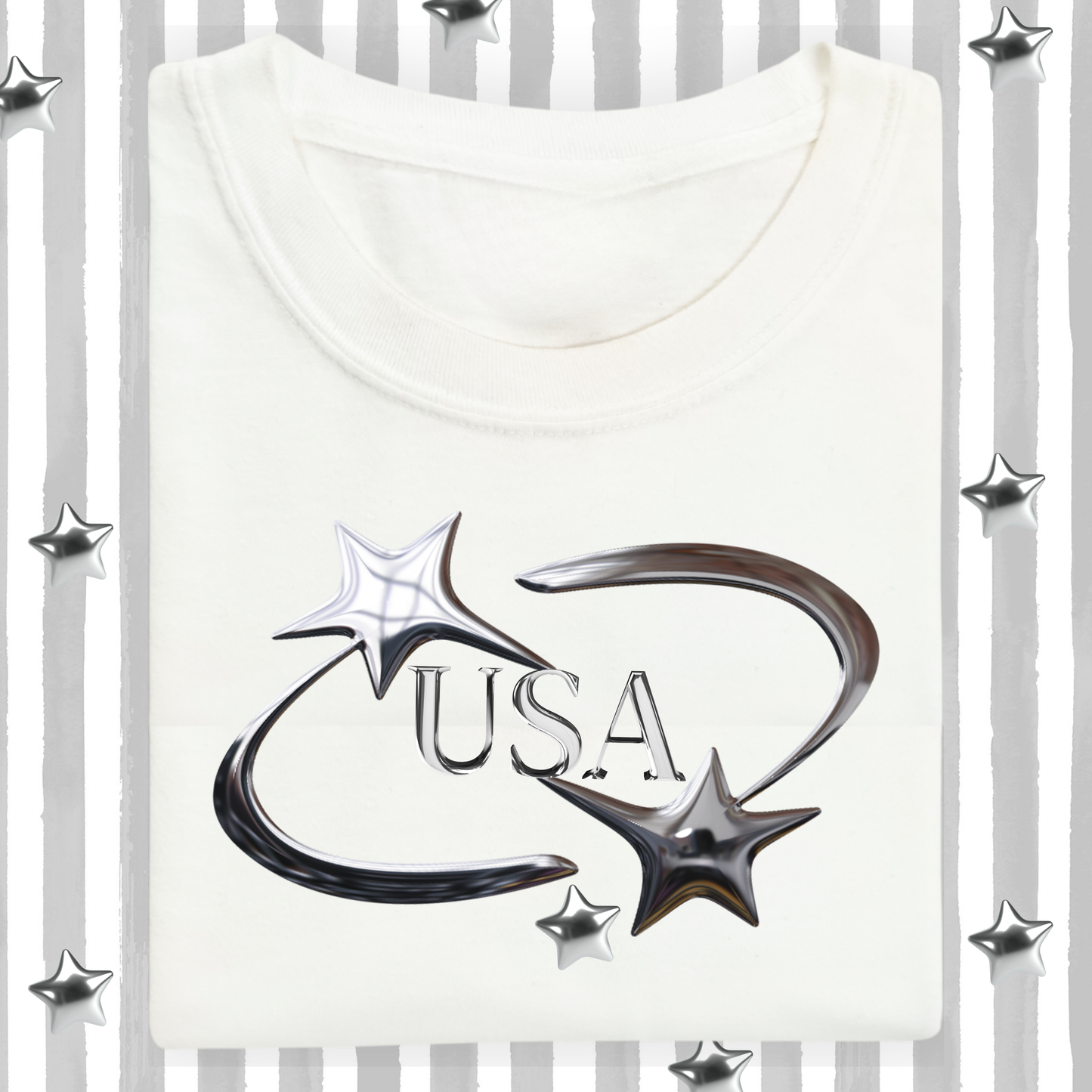 the ADULT CHROME USA tee