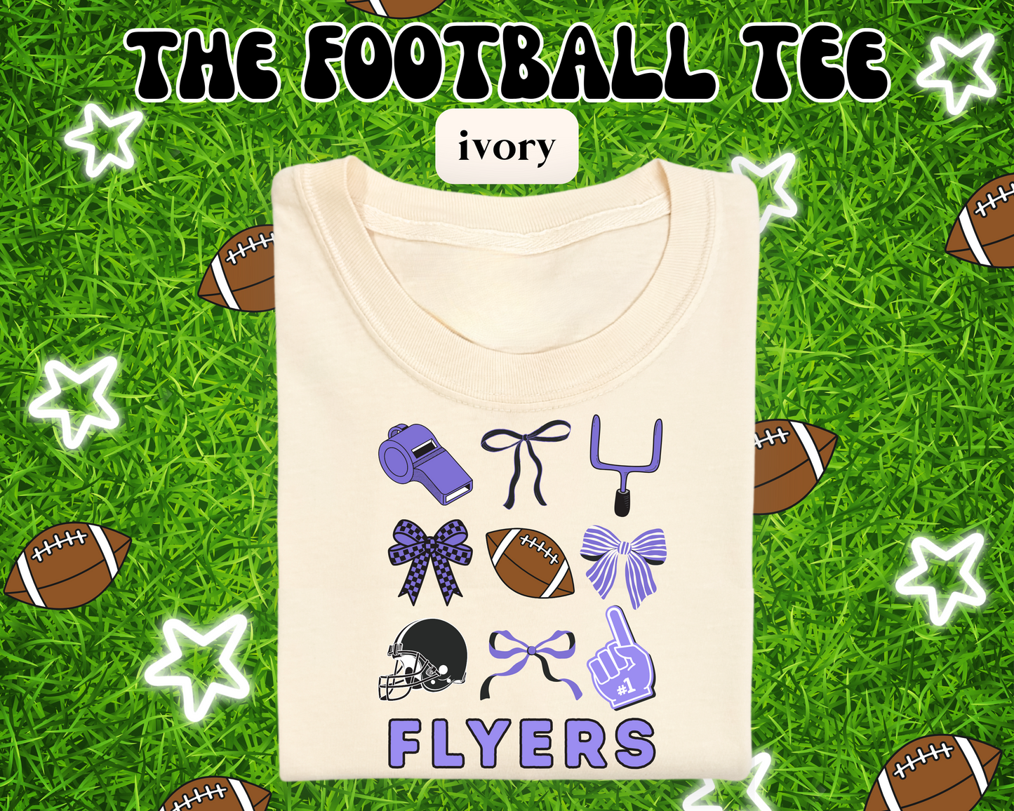 the LF FLYERS FOOTBALL tee