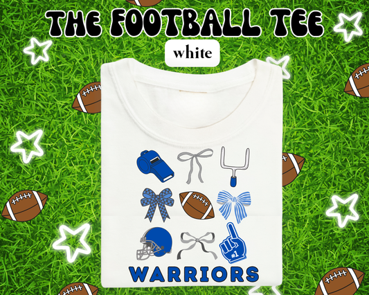 the BRAINERD WARRIORS FOOTBALL tee