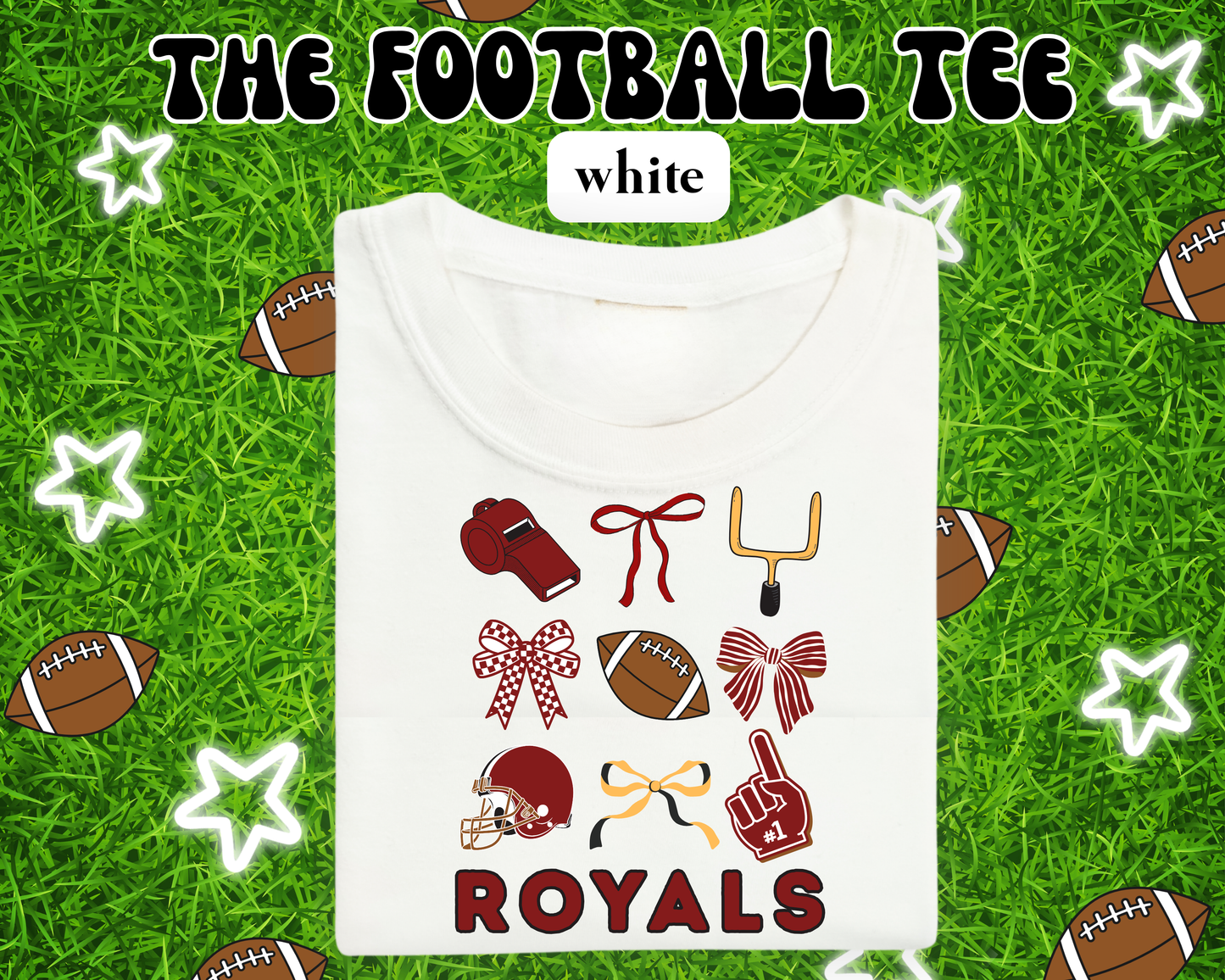 the ROYALTON ROYALS FOOTBALL tee