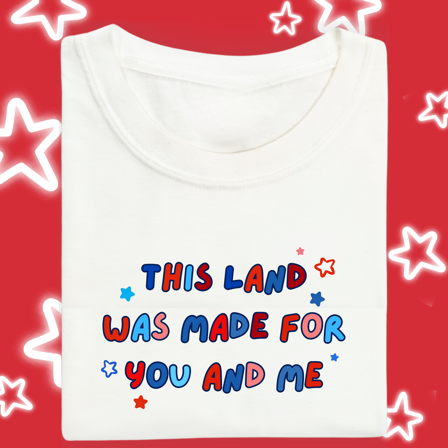 the KIDS THIS LAND WAS MADE FOR US tee