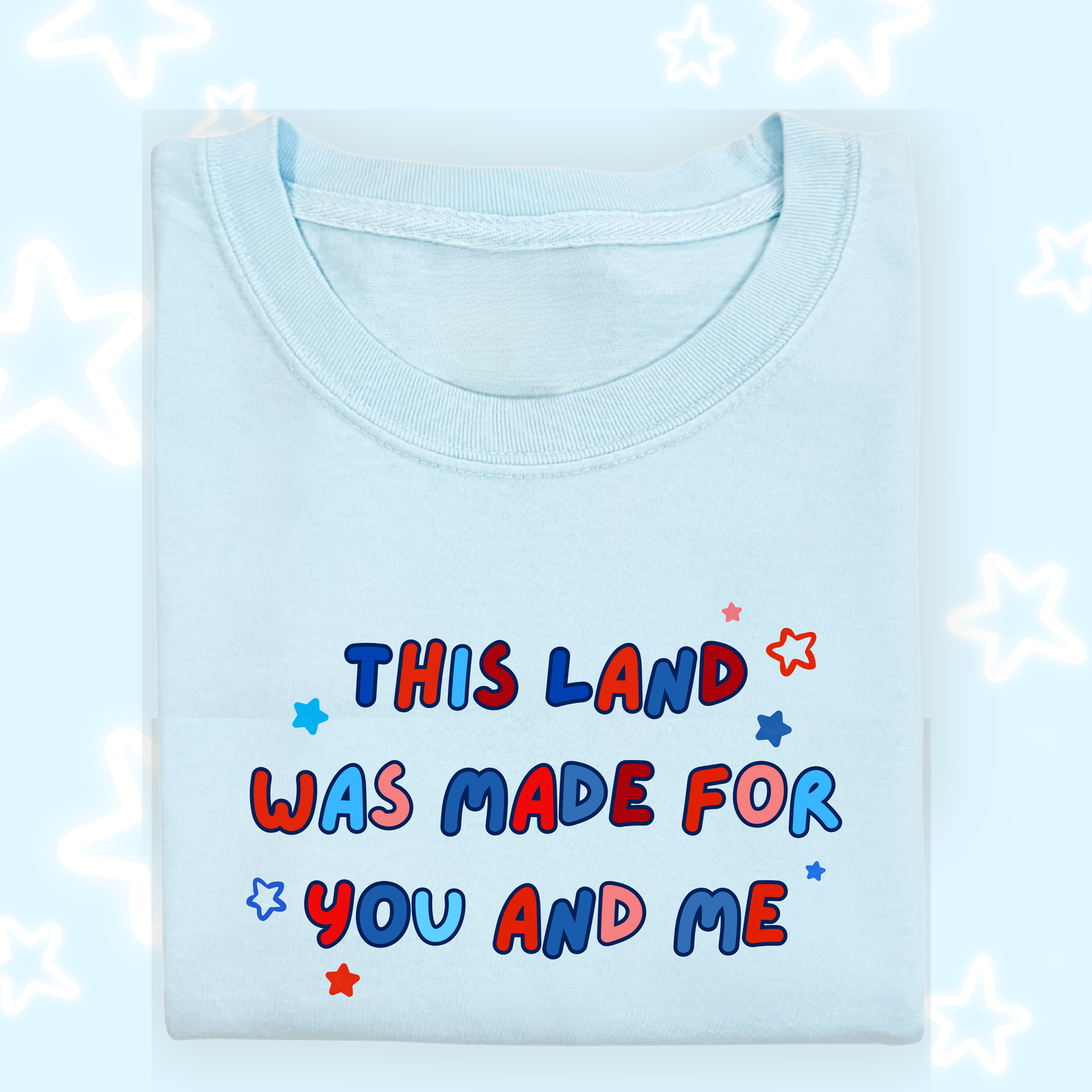 the KIDS THIS LAND WAS MADE FOR US tee