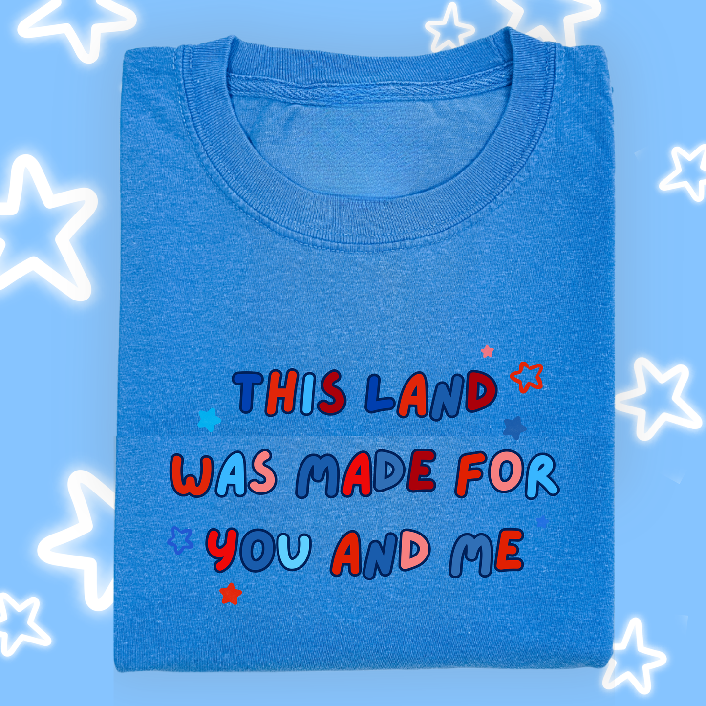 the KIDS THIS LAND WAS MADE FOR US tee