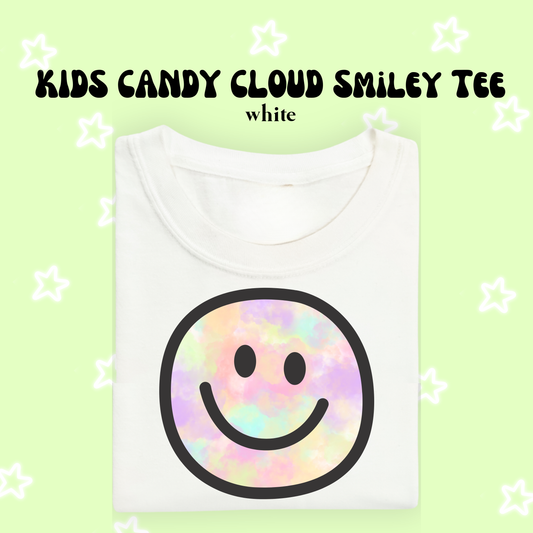 the KIDS CANDY CLOUDS SMILEY tee