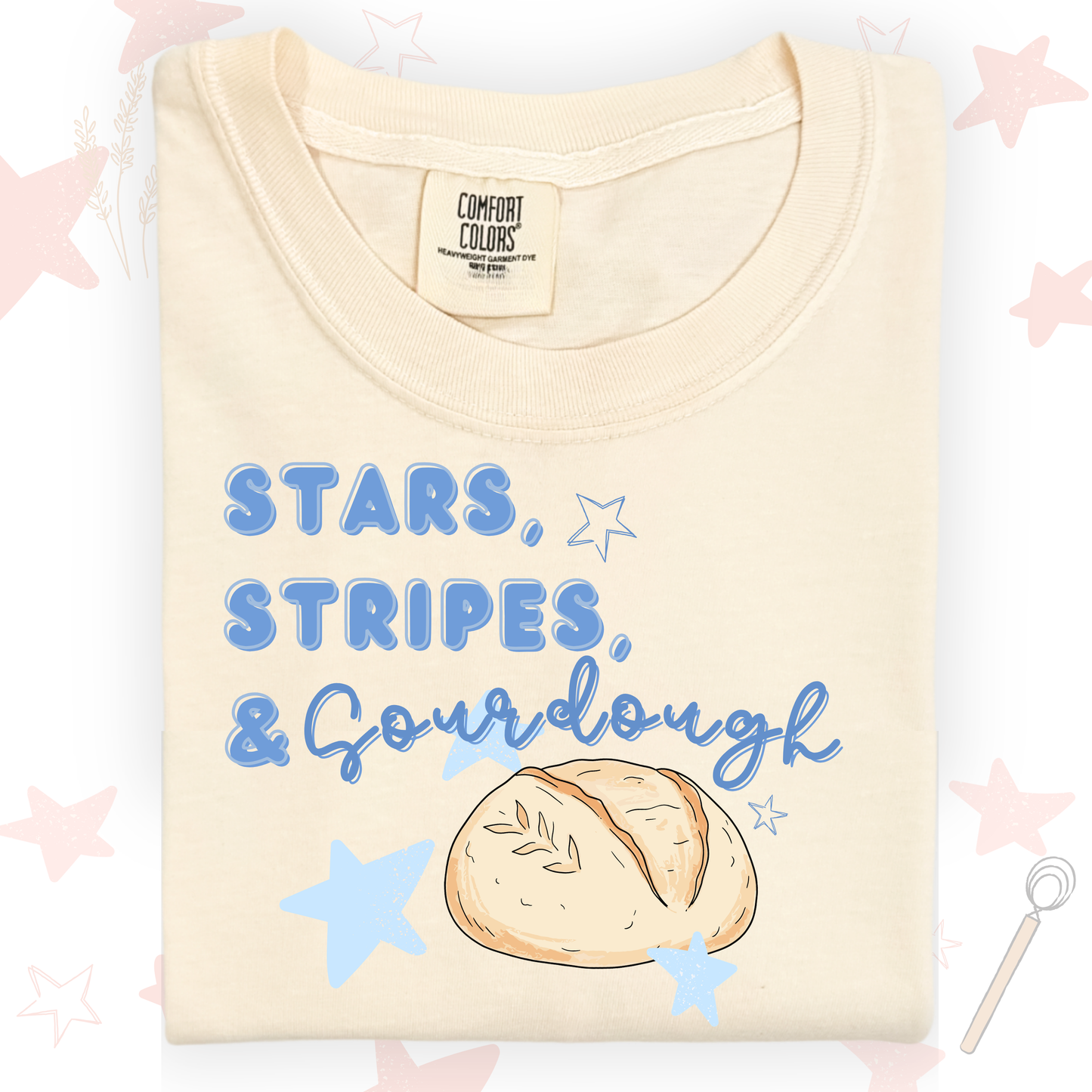 the ADULT STARS, STRIPES, & SOURDOUGH tee