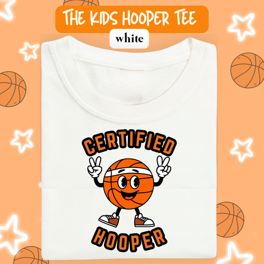 the KIDS CERTIFIED HOOPER tee
