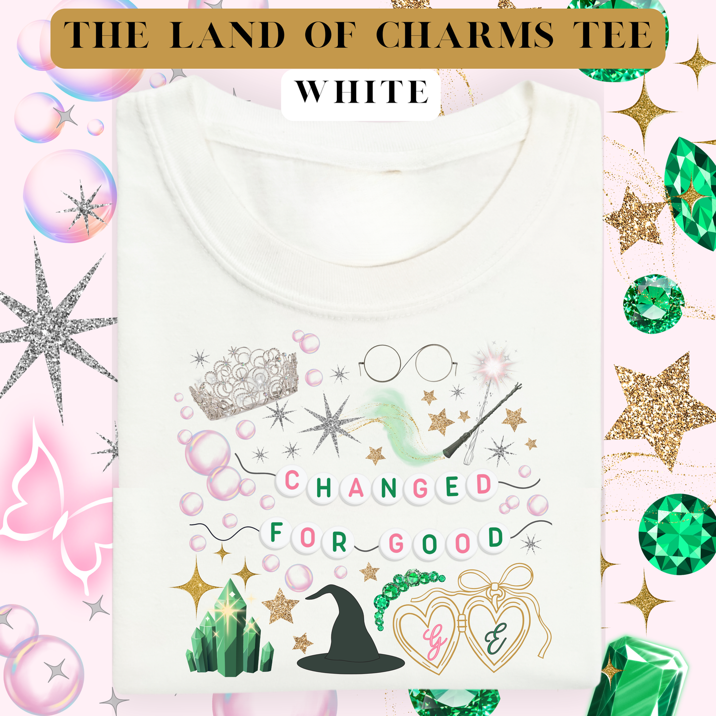 the LAND OF CHARMS tee
