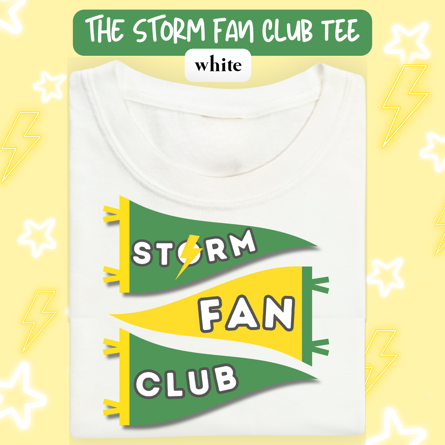 the STORM FAN CLUB tee