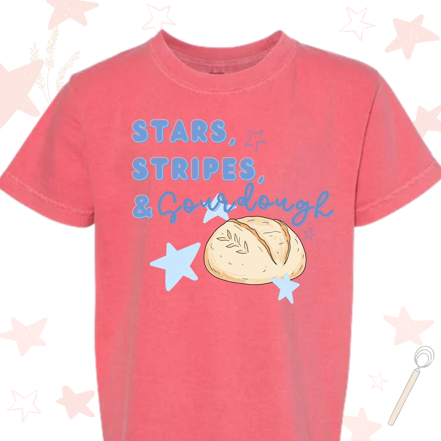 the ADULT STARS, STRIPES, & SOURDOUGH tee