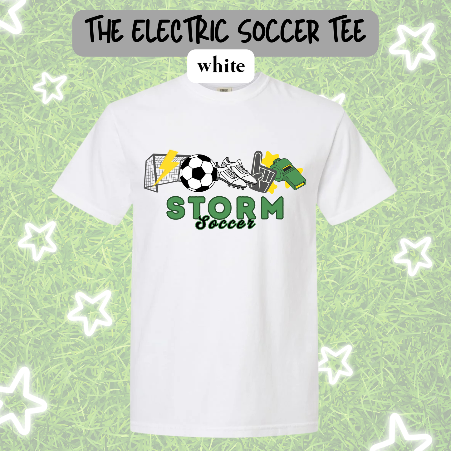 the ELECTRIC SOCCER tee