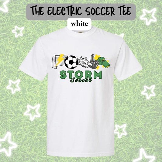 the ELECTRIC SOCCER tee