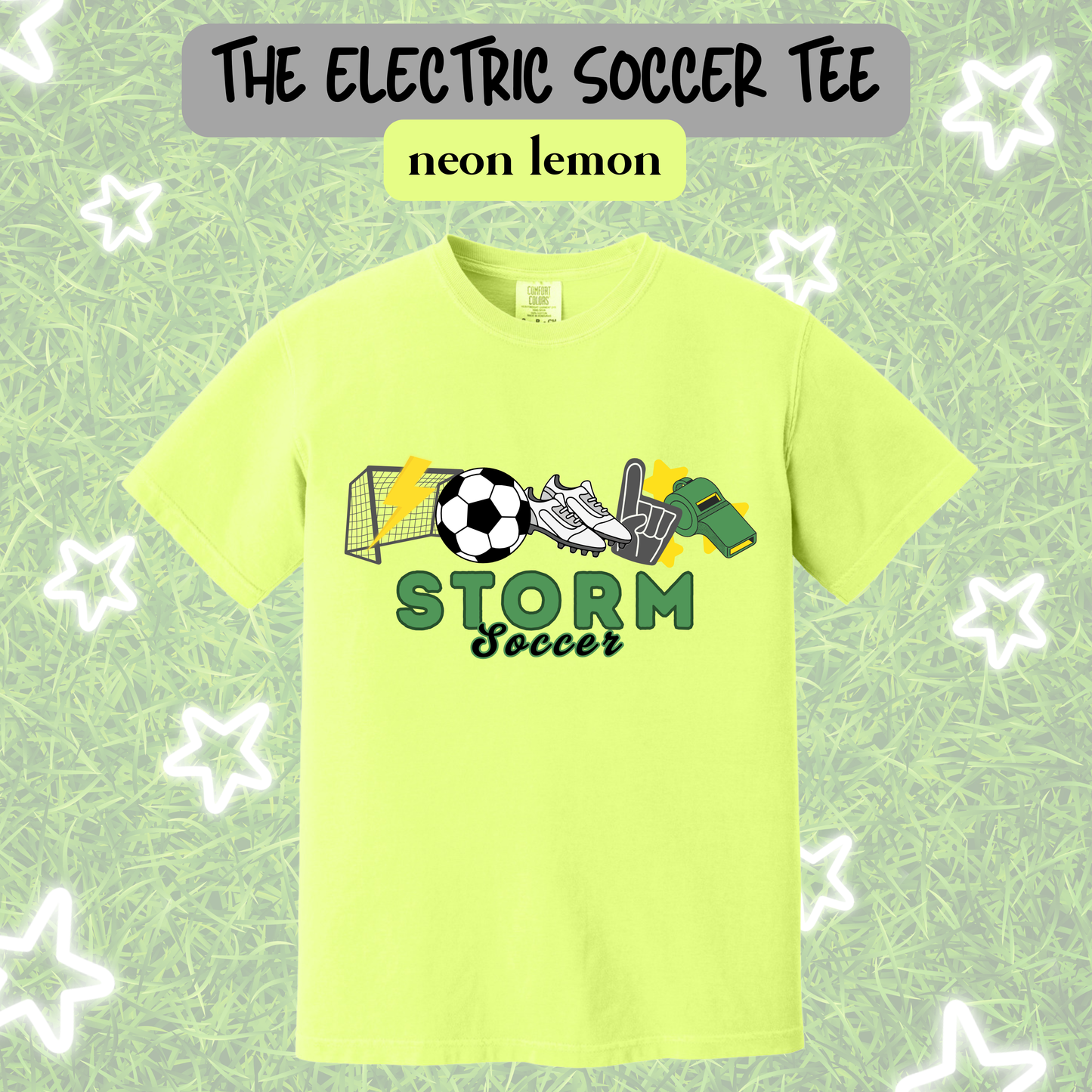 the ELECTRIC SOCCER tee