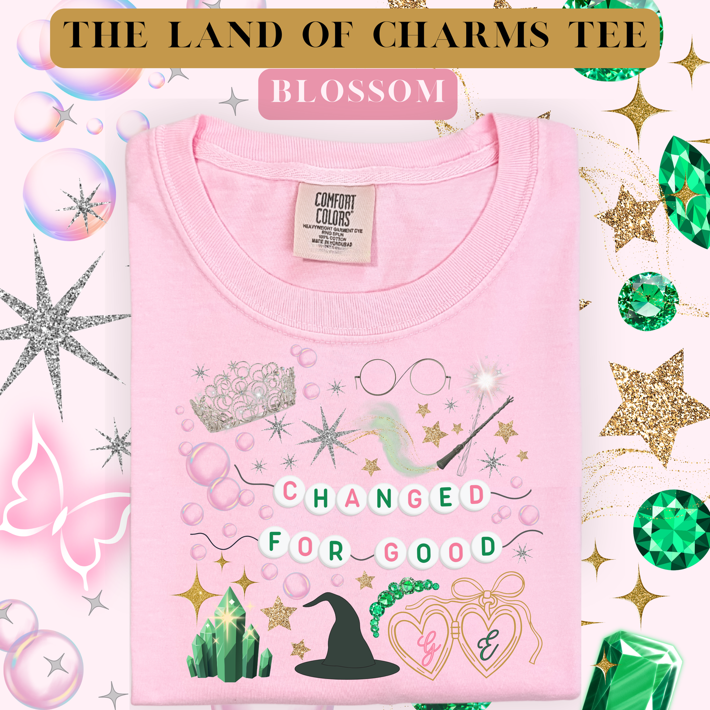 the LAND OF CHARMS tee