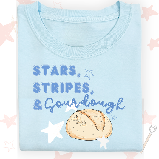 the ADULT STARS, STRIPES, & SOURDOUGH tee