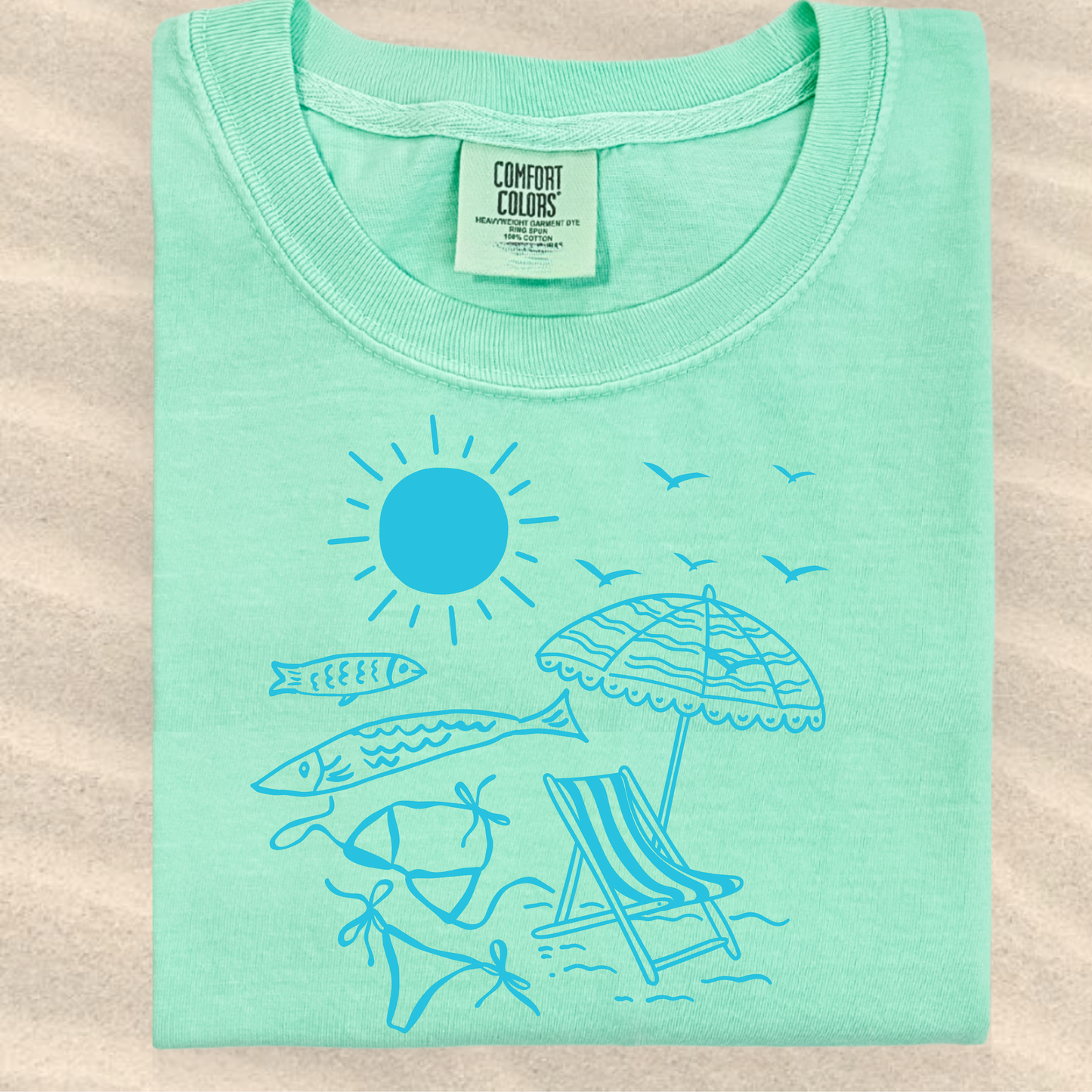 the SUMMER AT THE BEACH tee