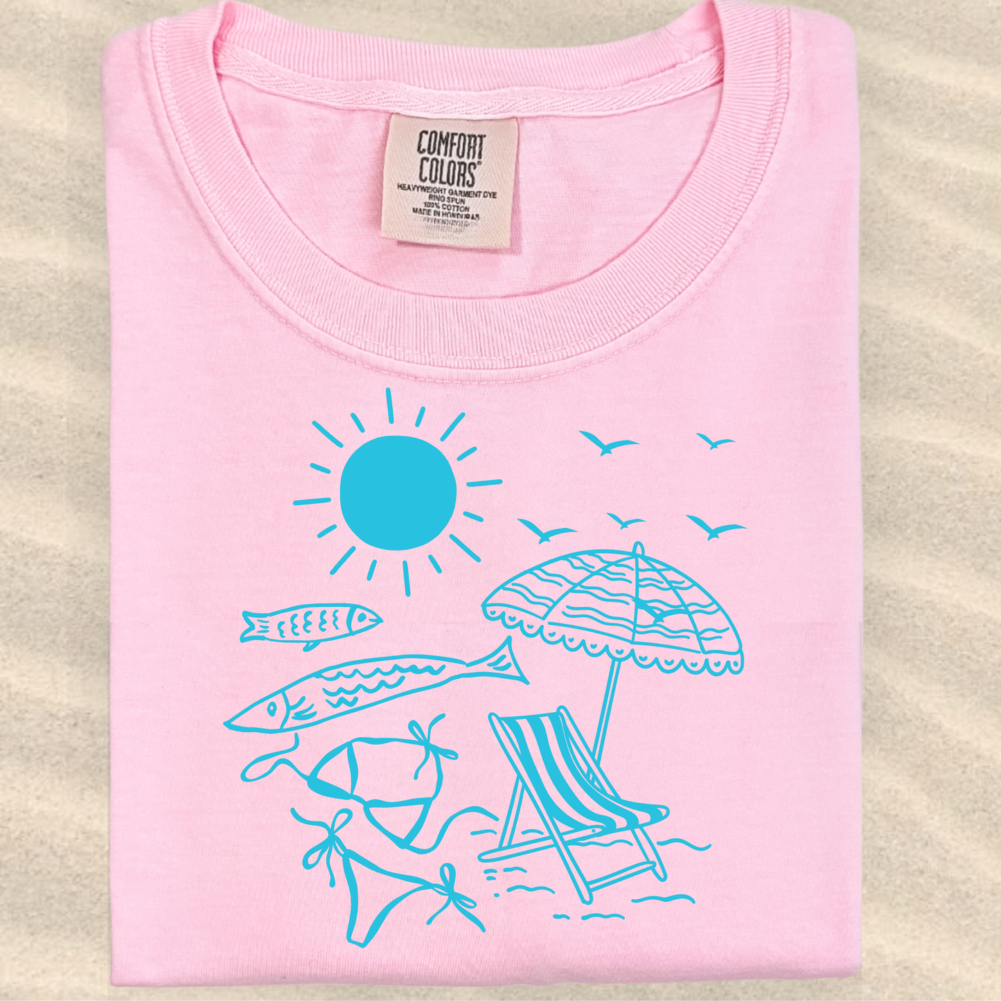 the SUMMER AT THE BEACH tee