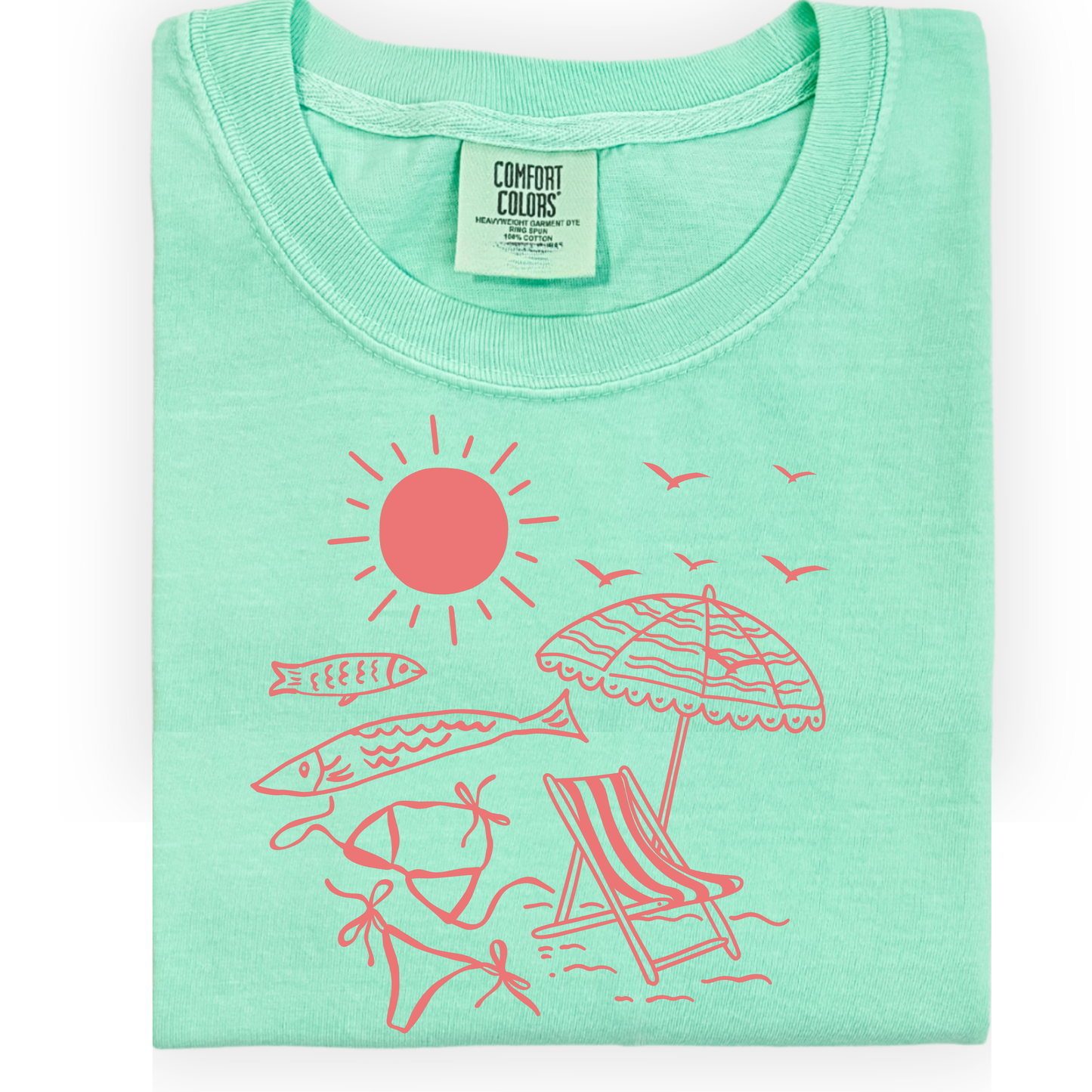 the SUMMER AT THE BEACH tee