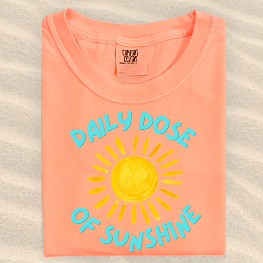 the DOSE OF SUNSHINE tee