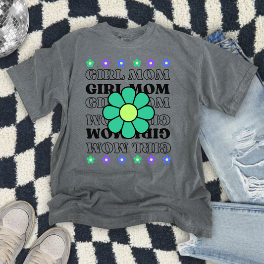 the GIRL MOM tee- flower