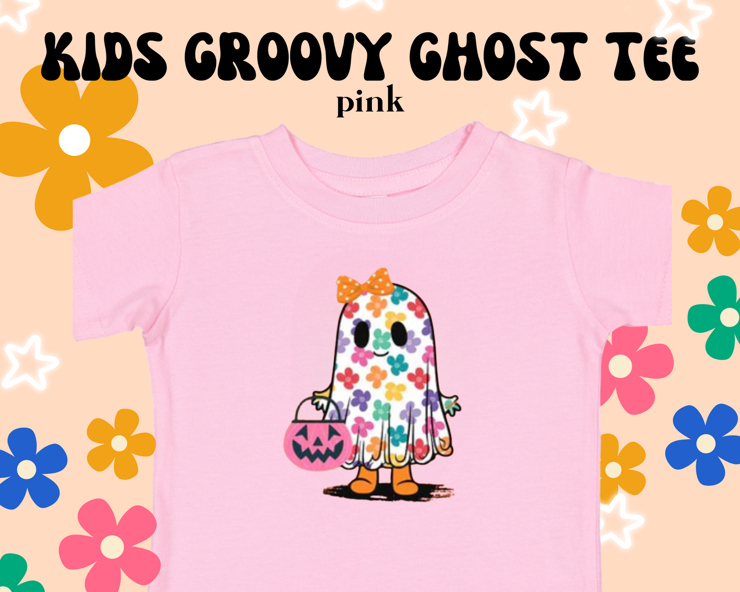the KIDS GROOVY GHOST tee