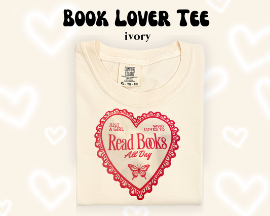 the BOOK LOVER tee