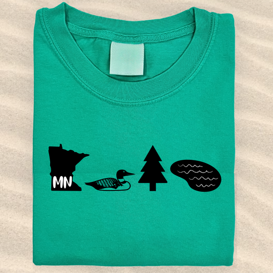 the ADULT MN ICONS tee