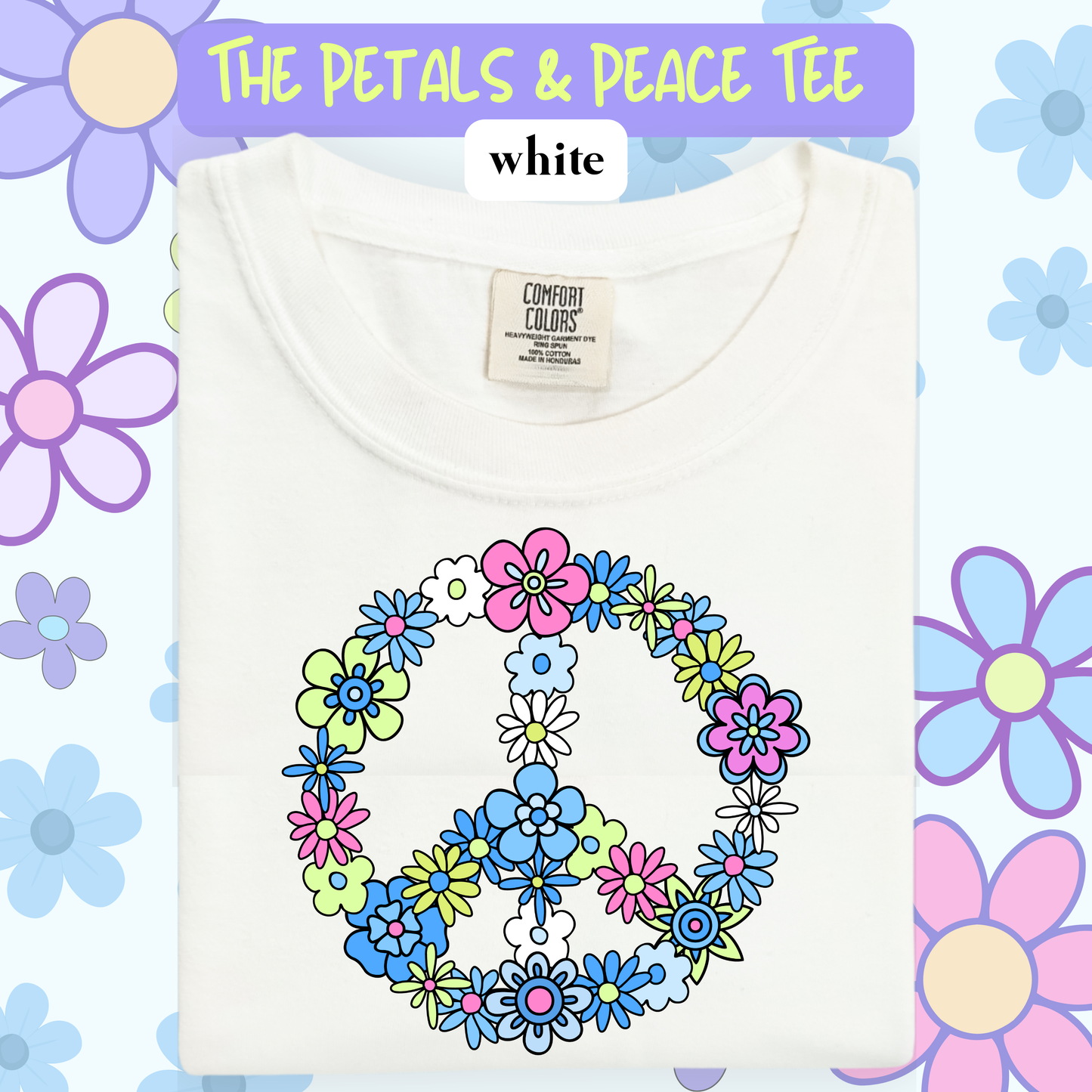 the PETALS & PEACE tee