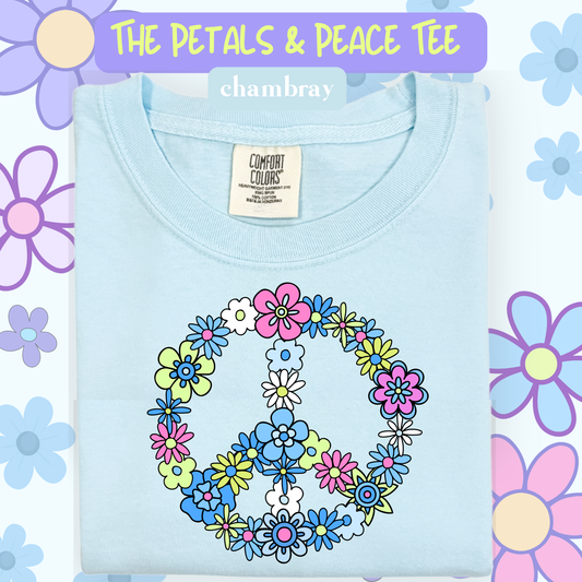 the PETALS & PEACE tee