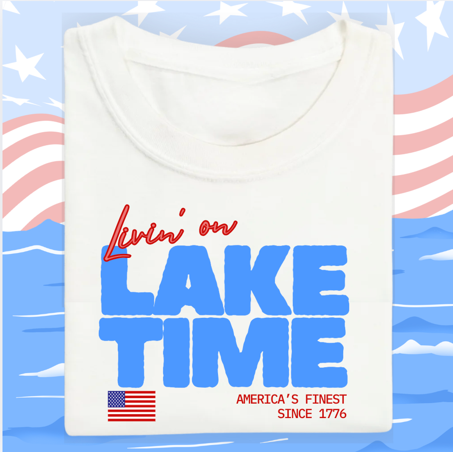 the ADULT LAKE TIME tee