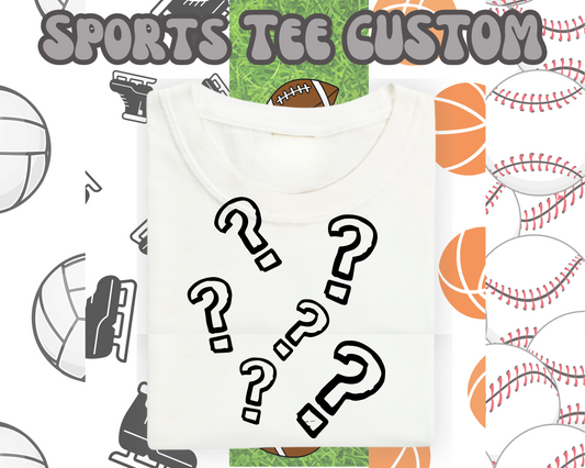 the SPORTS CUSTOM tee