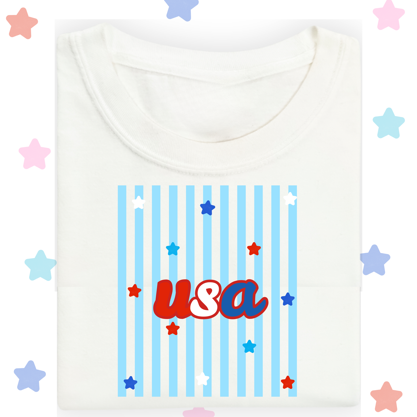 the KIDS STARS & STRIPES tee