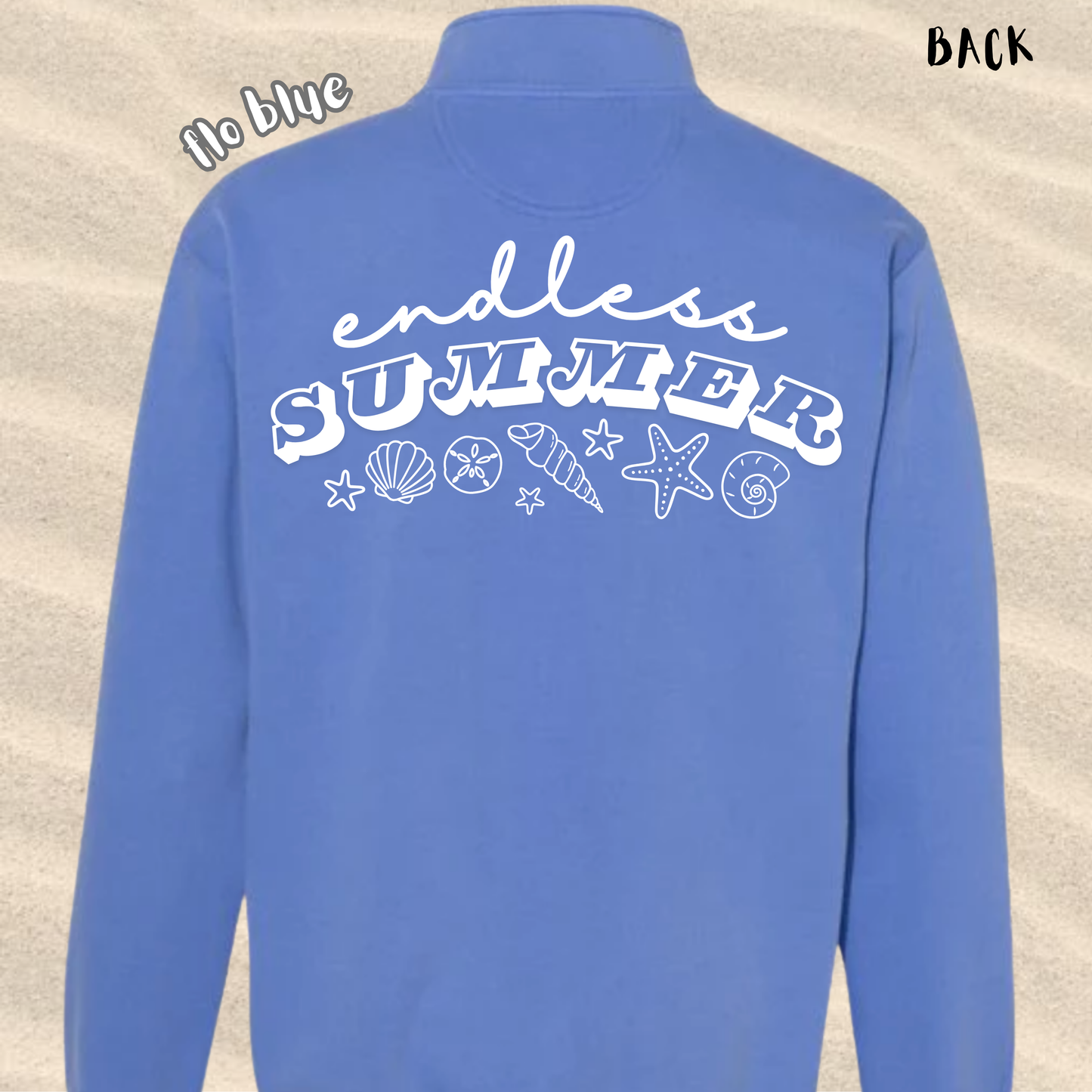 the ENDLESS SUMMER quarter-zip