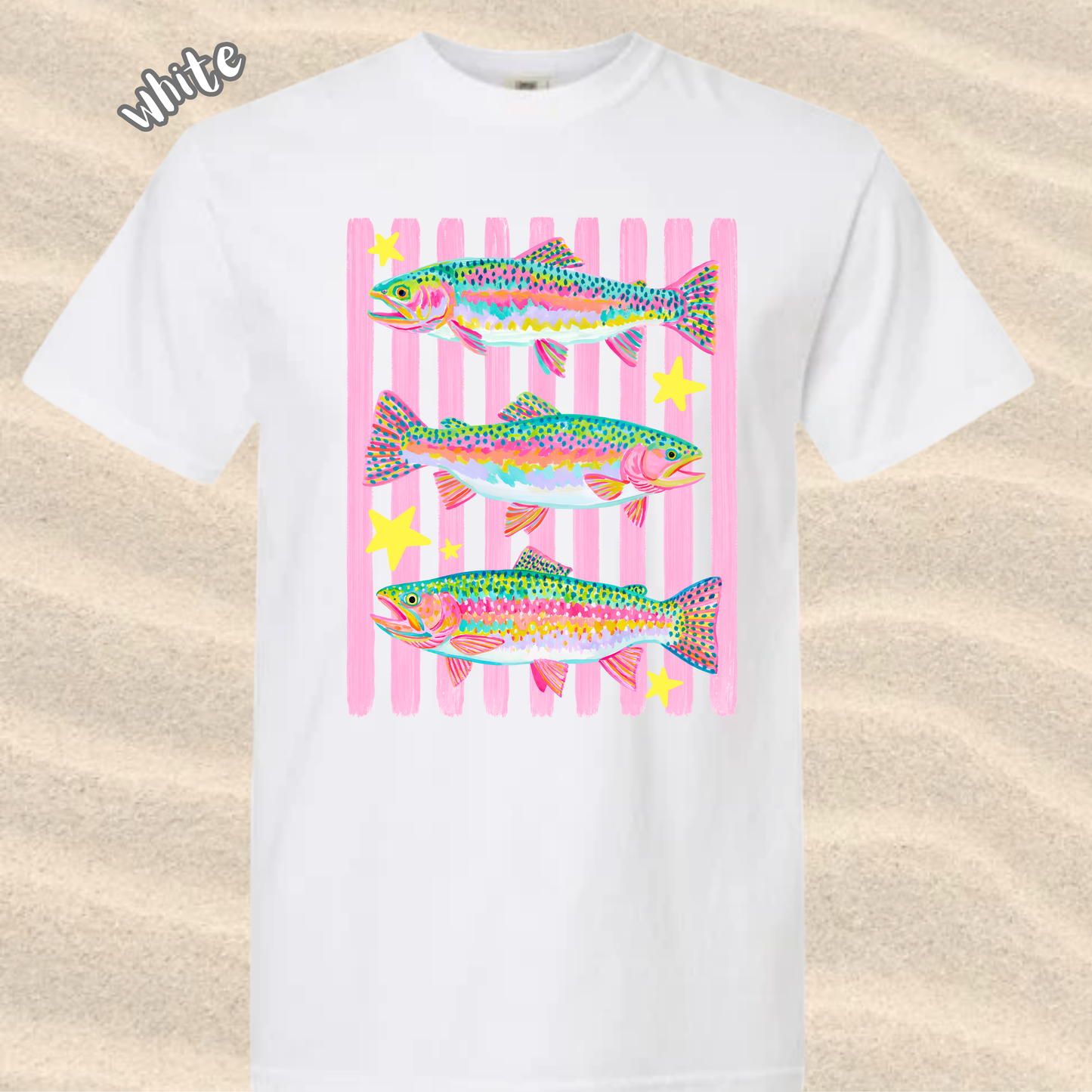 the SUMMER FISHIN' VIBES tee