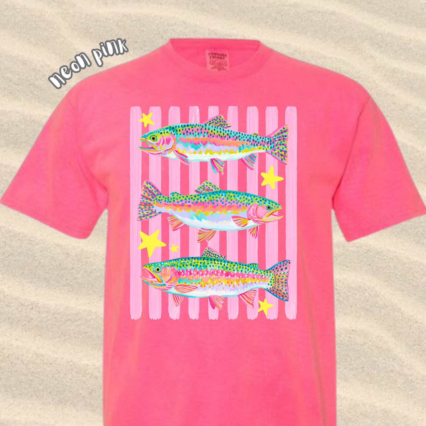 the SUMMER FISHIN' VIBES tee