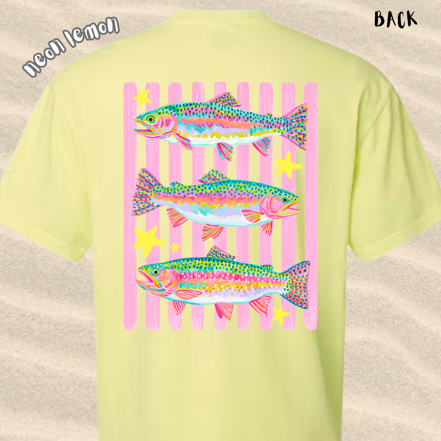 the SUMMER FISHIN' VIBES tee