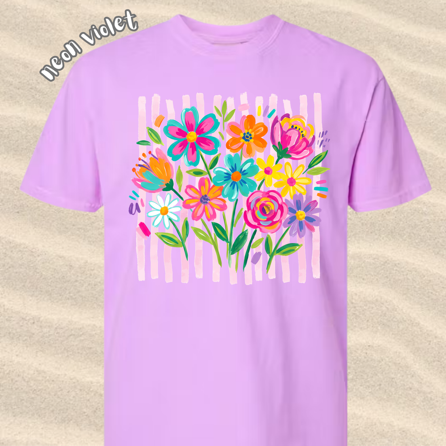 the ADULT ENDLESS FLOWERS tee