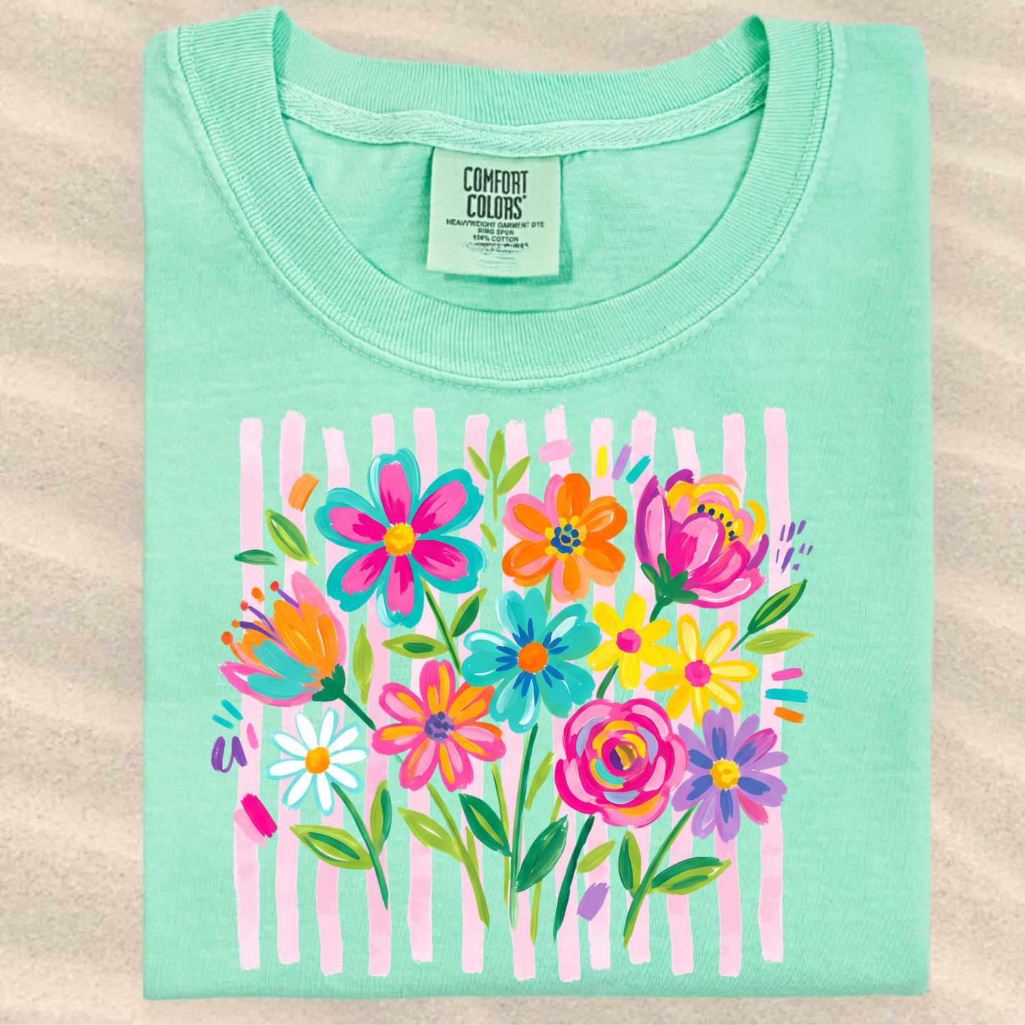 the ADULT ENDLESS FLOWERS tee