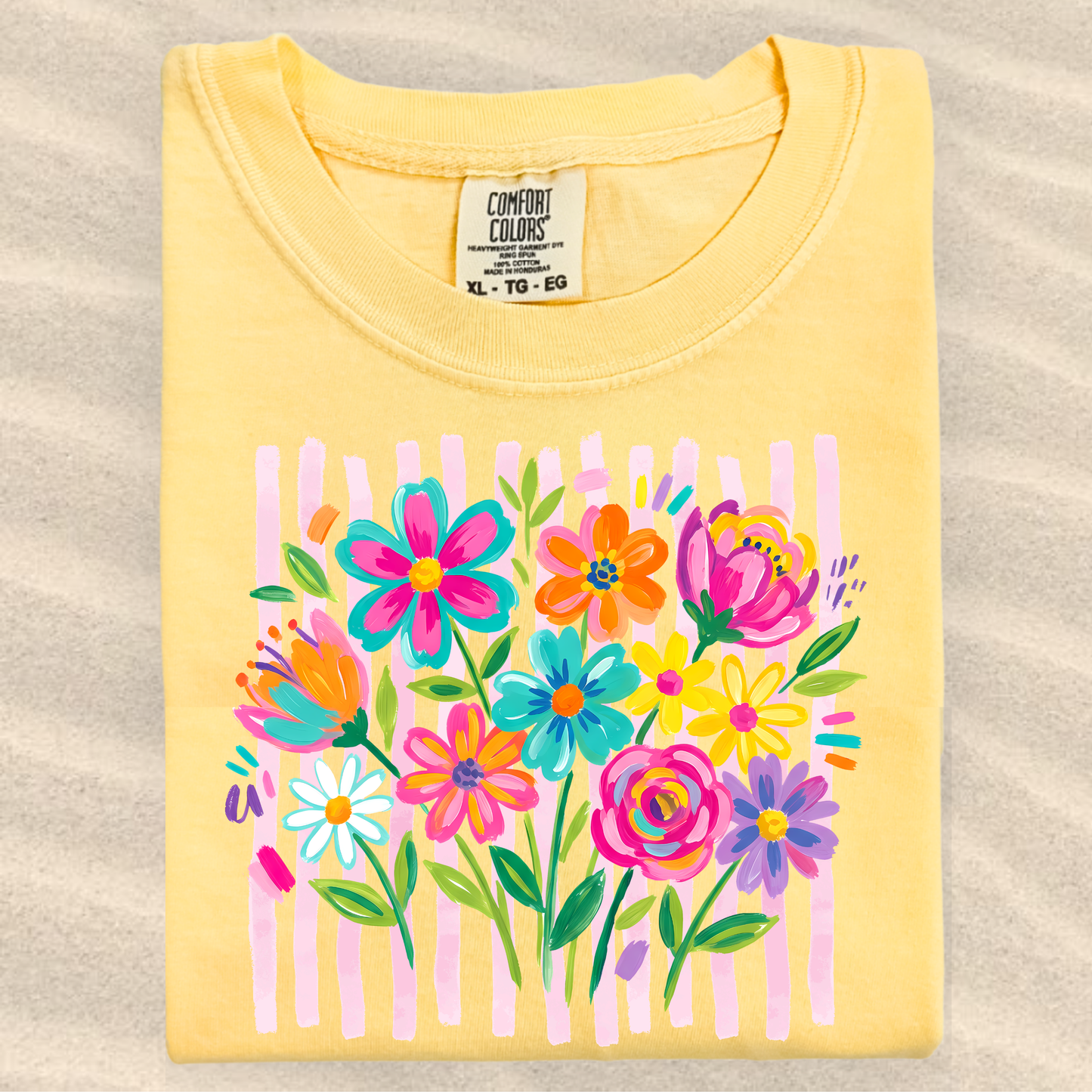 the ADULT ENDLESS FLOWERS tee