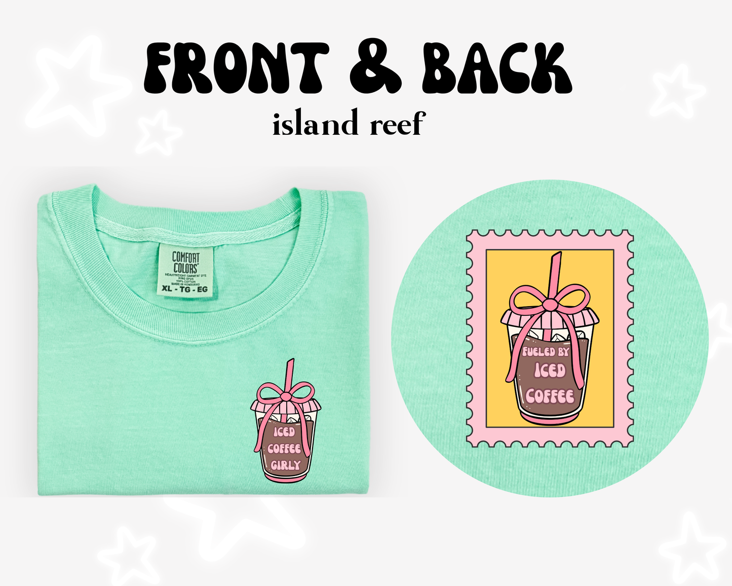 the ICED COFFEE GIRLY tee