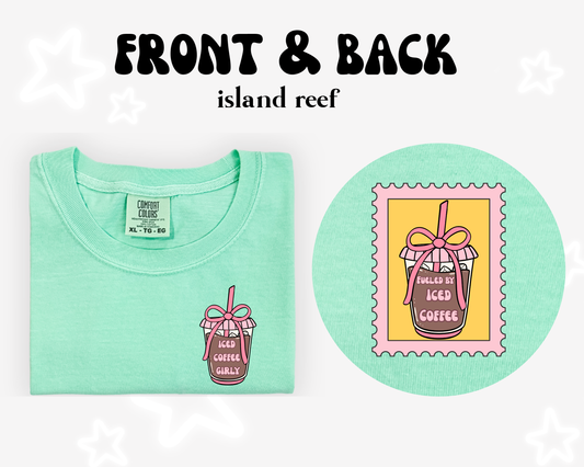 the ICED COFFEE GIRLY tee