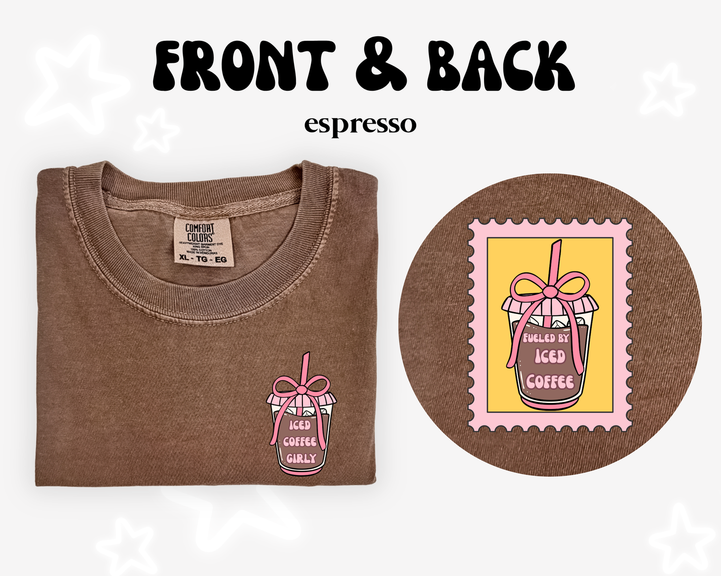 the ICED COFFEE GIRLY tee