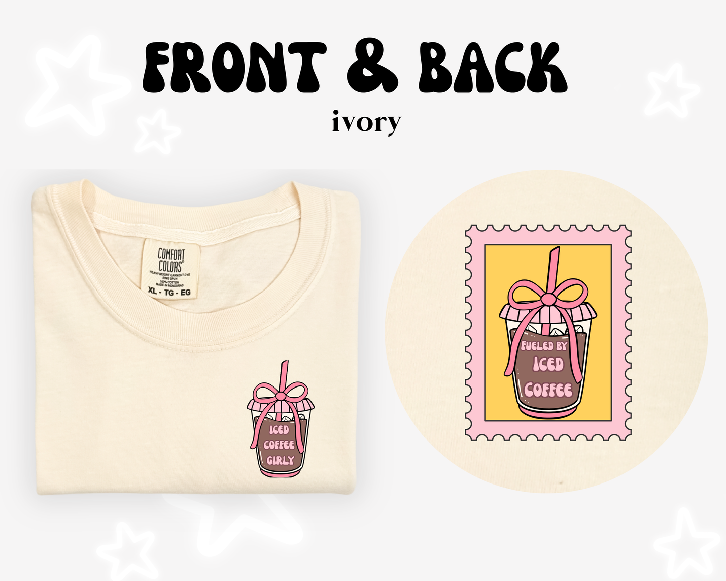 the ICED COFFEE GIRLY tee