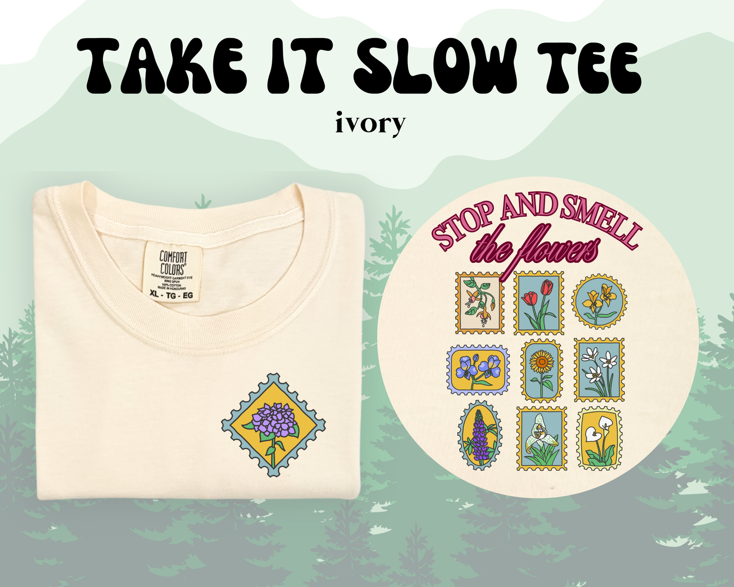 the TAKE IT SLOW tee